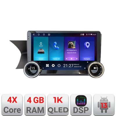 Navigatie Mercedes GLK 2011-2014 NTG4.5 Edotec  4+64 10.5 inch Incell 1K android Wifi 5Ghz gps internet  Kit-w204-N45