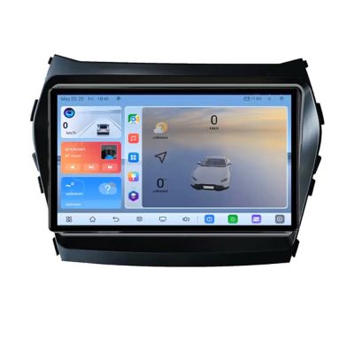 Navigatie Hyundai IX45 Santa Fe 2013-2015 C-209 Android 8 Core 2.2 Ghz 8+128 Qled 1K ADAS 4G LTE GPS 360 KIT-209+EDT-E409V3