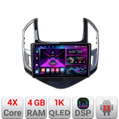 Navigatie Chevrolet Cruze 2013- A-1267  4+64 InCell Display 1K Android Waze USB Navigatie Internet Youtube Radio