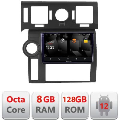 Navigatie Hummer H2 2008-2010 Android Octa Core Qualcomm 2K Qled 8+128 DTS DSP 360 4G Optical