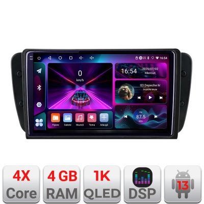 Navigatie Seat Ibiza 2008-2014 A-246  4+64 InCell Display 1K Android Waze USB Navigatie Internet Youtube Radio