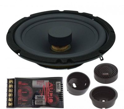 Set 2 Difuzoare componente flat line, Audio System R 165 FLAT EVO 2, 90 watts, 165 mm, 6.5", 3 ohm, Radion eficienta ridicata