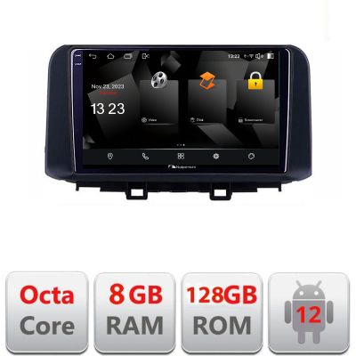 Navigatie Hyundai Kona 5960Pro-1058 Android Octa Core Qualcomm 2K Qled 8+128 DTS DSP 360 4G Optical