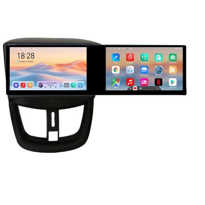 Navigatie Peugeot 207 Kit-PE01 Edotec 2 ecrane  8 core 4+128 21.6 inch Incell android Wifi 5Ghz gps internet
