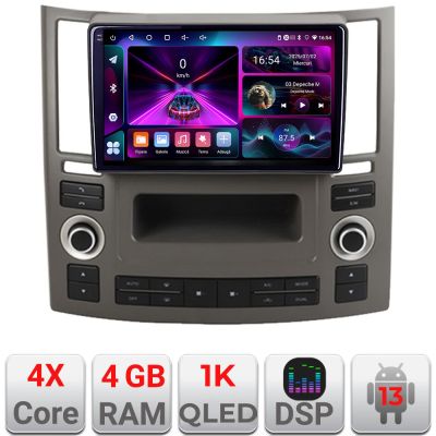 Navigatie Infiniti FX45 2007-2009 Android radio gps internet 4+64 InCell Display 1K fx45-old+EDT-E209-RK