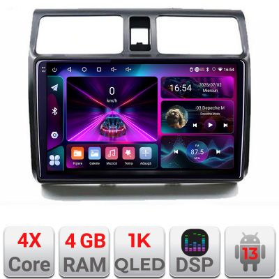Navigatie Suzuki Swift 2003-2010 A-SWIFT  4+64 InCell Display 1K Android Waze USB Navigatie Internet Youtube Radio