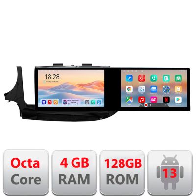 Navigatie Opel Mokka 2016- Kit-MOKKA2 Edotec 2 ecrane  8 core 4+128 21.6 inch Incell android Wifi 5Ghz gps internet  Co v1