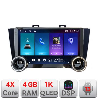 Navigatie Subaru Outback 2014-2019 sau Subaru XV 2017-2018 Kit-OUTBACK5 Edotec  4+64 10.5 inch Incell 1K android Wifi 5Ghz gps internet