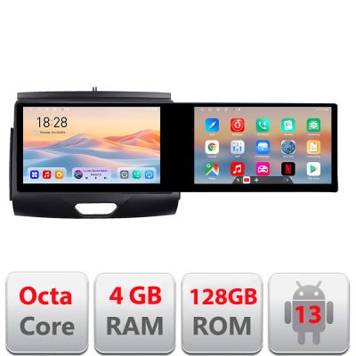 Navigatie Ford Ranger 2015- cu cd Edotec 8 core 4+128 10.5 inch Incell 1K android Wifi 5Ghz gps internet