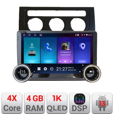 Navigatie VW Touran 2003-2009 clima automata Kit-touran2 Edotec  4+64 10.5 inch Incell 1K android Wifi 5Ghz gps internet et GPS WI