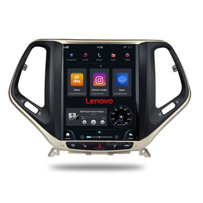 Navigatie Jeep Cherokee 2016-2020 tip tesla radio gps internet Qualcomm 8X 8+128 360 4G carplay android auto  kit-tesla-cherokee17