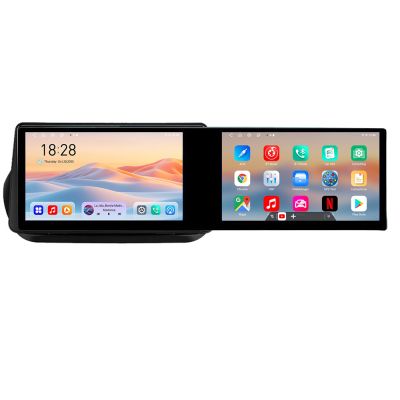 Navigatie Peugeot Bipper, CitroenNemo, Fiat Qubo 2008-2017 Edotec 2 ecrane  8 core 4+128 21.6 inch Incell android Wifi 5Ghz gps internet  Kit-bipper v1