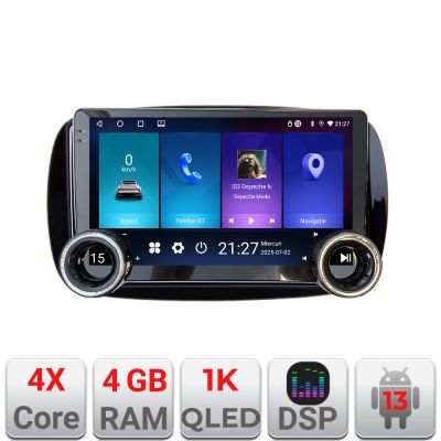 Navigatie Smart For Two 2015- Kit-Smart15 Edotec  4+64 10.5 inch Incell 1K android Wifi 5Ghz gps internet a