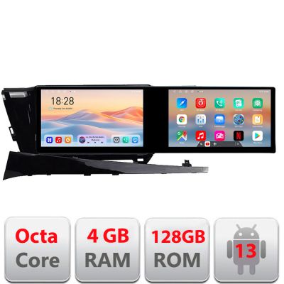 Navigatie Toyota Camry 2017-2021 Edotec 2 ecrane  8 core 4+128 21.6 inch Incell android Wifi 5Ghz gps internet  Kit-camry-2018