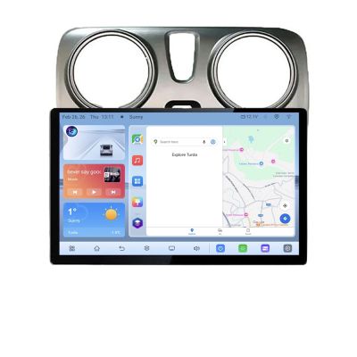 Navigatie dedicata Dacia Dokker Edonav ecran 13" 1K 4+64 Android Waze USB Navigatie 4G 360 Toslink Youtube Radio kit-
