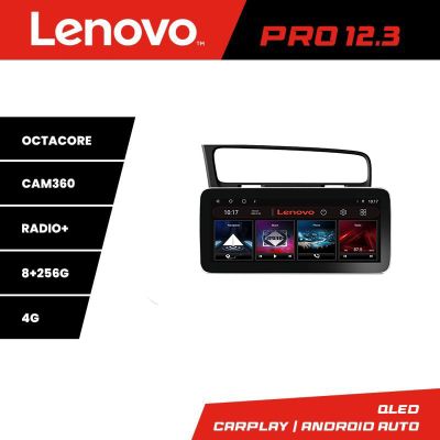 Navigatie VW Golf 7 K-491 Lenovo PRO 8+256 12.3 inch qled android 4G DSP gps internet  8Core