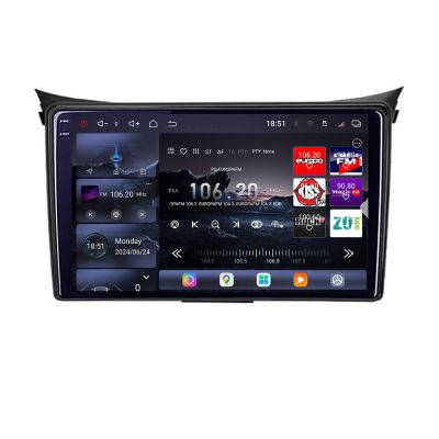 Navigatie Hyundai I30 2011-2016 8 core QLED 2K 16+512GB 360 Android Waze USB Navigatie Internet Youtube Radio Edotec