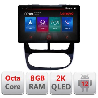 Navigatie Renault Clio 4 V1 N-467 ecran 13" 2K 8+128 Android Waze USB Navigatie 4G 360 Toslink Youtube Radio KI