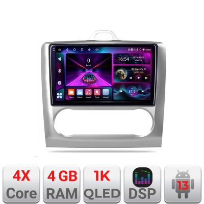 Navigatie Ford Focus 2 Automat A-140-automatic  4+64 InCell Display 1K Android Waze USB Navigatie Internet Youtube Radio