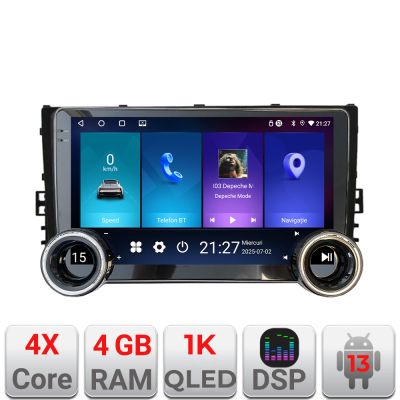 Navigatie Toyota Corolla 2017-2018 Kit-AURIS-2017 Edotec  4+64 10.5 inch Incell 1K android Wifi 5Ghz gps internet 32