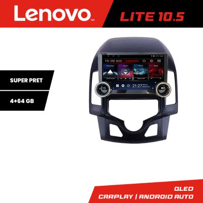 Navigatie Hyundai I30 2009-2012 clima automata Kit-i30automatic Lenovo  8 core 4+64 10.5 inch Incell 1K android Wifi 5Ghz gps internet et