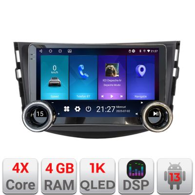 Navigatie Toyota RAV4 Kit-018 Edotec  4+64 10.5 inch Incell 1K android Wifi 5Ghz gps internet