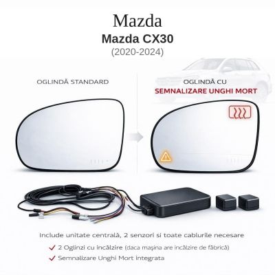 Senzor unghi mort Mazda Mazda CX30 2020-2024 — oglindă dedicată