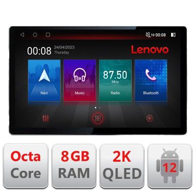 Navigatie Kia Picanto 2016- N-2217 ecran 13" 2K 8+128 Android Waze USB Navigatie 4G 360 Toslink Youtube Radio K