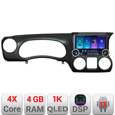 Navigatie Jeep Wrangler 2014-2016 Edotec  4+64 10.5 inch Incell 1K android Wifi 5Ghz gps internet  Kit-wr-15