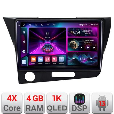 Navigatie Honda CR-Z 2006-2013 Android radio gps internet 4+64 InCell Display 1K Kit-crz+EDT-E209-RK