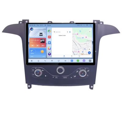 Navigatie Ford S-max 2006-2014 Qled 1K Octa Core 4+64 LTE 4G DSP Wifi 5Ghz android auto carplay radio gps internet KIT-smax-navi+EDT-E413V3
