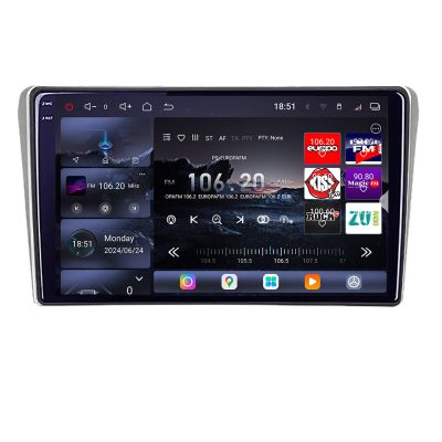 Navigatie Toyota Avensis 2003-2008 Edotec Kit-avensis03 8 core QLED 2K 16+512GB 360 Android Waze USB Navigatie Internet Youtube Radio