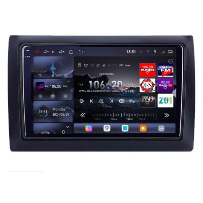Navigatie Fiat Stilo Edotec Kit-STILO 8 core QLED 2K 16+512GB 360 Android Waze USB Navigatie Internet Youtube Radio