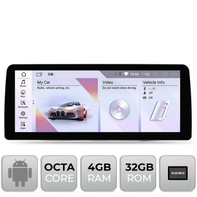 Navigatie BMW Seria 1 E87 2003-2008 CCC Android ecran 10.25" 4+32 4G BT