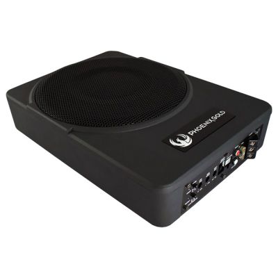 Subwoofer activ sub scaun Phoenix Gold, 200 W RMS, 400 W Max, difuzor 10”