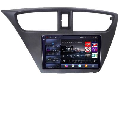 Navigatie Honda Civic 2012-2016 Edotec Kit-CIVIC 8 core QLED 2K 16+512GB 360 Android Waze USB Navigatie Internet Youtube Radio