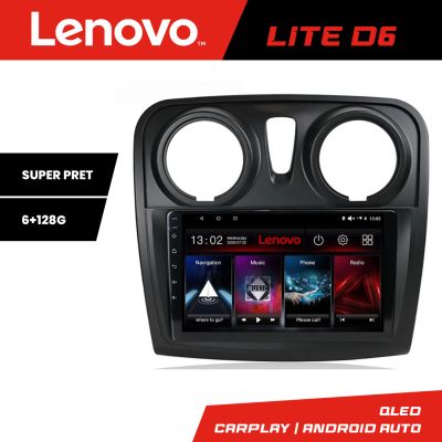 Navigatie Dacia Sandero Logan 2012-2020 Lenovo Kit-sandero 8 core 6+128 GB Android Waze USB Navigatie Internet Youtube Radio