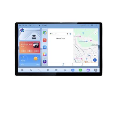 Navigatie dedicata Audi Q5 2008-2016 NON-MMI N-Q5 Edonav ecran 13" 1K 4+64 Android Waze USB Navigatie 4G 360 Toslink Youtube R