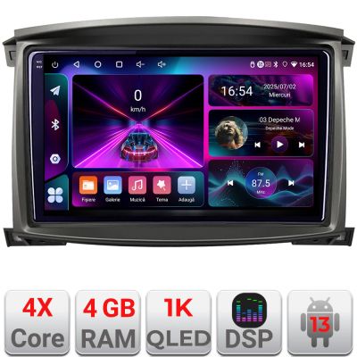 Navigatie Toyota Land Cruiser L100 2002-2006 Android radio gps internet 4+64 InCell Display 1K KIT-L105-automatic+EDT-E210-RK