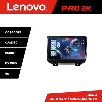 Navigatie Jeep Wrangler 2018- Lenovo Kit-WRANGLER 8 core QLED 2K 12+256 360 Android Waze USB Navigatie Internet Youtube Radio