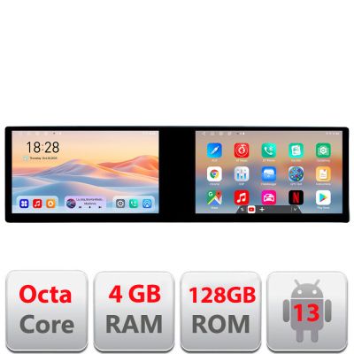 Navigatie Audi A4 B6 Kit-050 Edotec 2 ecrane  8 core 4+128 21.6 inch Incell android Wifi 5Ghz gps internet  v1