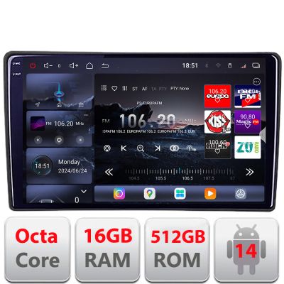Navigatie Kia Sorento 2012-2015 Edotec Kit-SORENTO12 8 core QLED 2K 16+512GB 360 Android Waze USB Navigatie Internet Youtube Radio