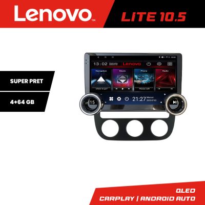 Navigatie VW Golf 5 2004-2010 clima automatica Lenovo  8 core 4+64 10.5 inch Incell 1K android Wifi 5Ghz gps internet  KIT-golf5-automatic