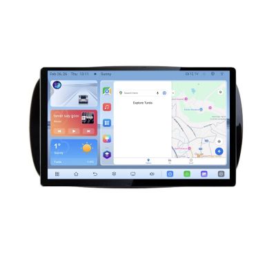 Navigatie dedicata Smart For Two 2015- N-Smart15 Edonav ecran 13" 1K 4+64 Android Waze USB Navigatie 4G 360 Toslink Youtube Ra