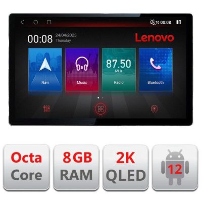 Navigatie Toyota Corolla N-063 ecran 13" 2K 8+128 Android Waze USB Navigatie 4G 360 Toslink Youtube Radio KIT-0
