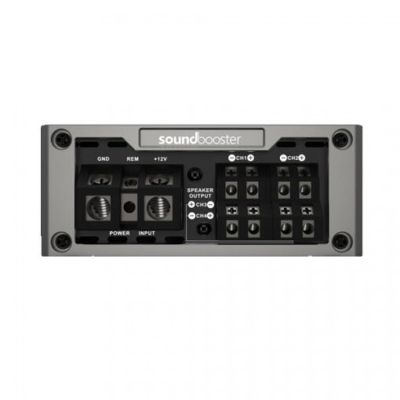 Amplificator audio auto alimentare la 12v D-BES80.4, cu 4 canale, 120W RMS, Clasa D