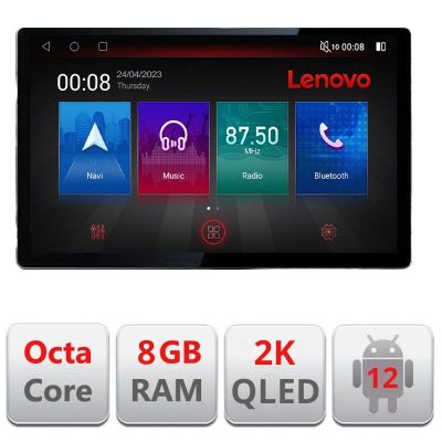Navigatie Hyundai I30 2017- N-1041 ecran 13" 2K 8+128 Android Waze USB Navigatie 4G 360 Toslink Youtube Radio K