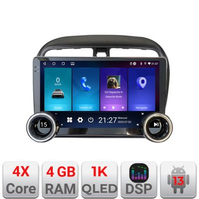 Navigatie Mitsubishi Spacestar Edotec  4+64 10.5 inch Incell 1K android Wifi 5Ghz gps internet  Kit-spacestar