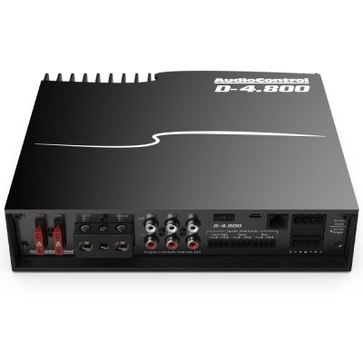 Amplificator de mare putere cu DSP Matrix 4 canale cu Accubass® 12V Audio Control D-4.800, 4 x 200 watts, in 2 sau 4 ohm, clasa D