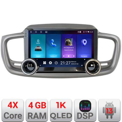 Navigatie KIA Sorento 2015-2018 Manual Kit-6528 Edotec  4+64 10.5 inch Incell 1K android Wifi 5Ghz gps internet 32